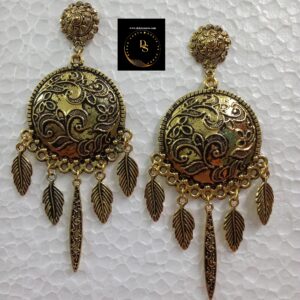 Round Medium Pendent Ear Ring