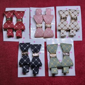 Bow Shaped Alligator  Hair Clips for Children |  Set-1 | pack of 5 |