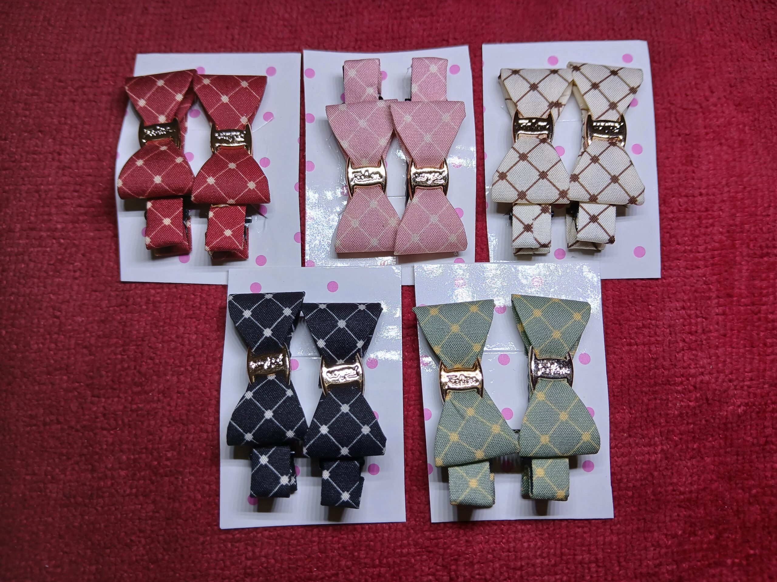 Bow Shaped Alligator Hair Clips for Children | Set-1 | pack of 5 |