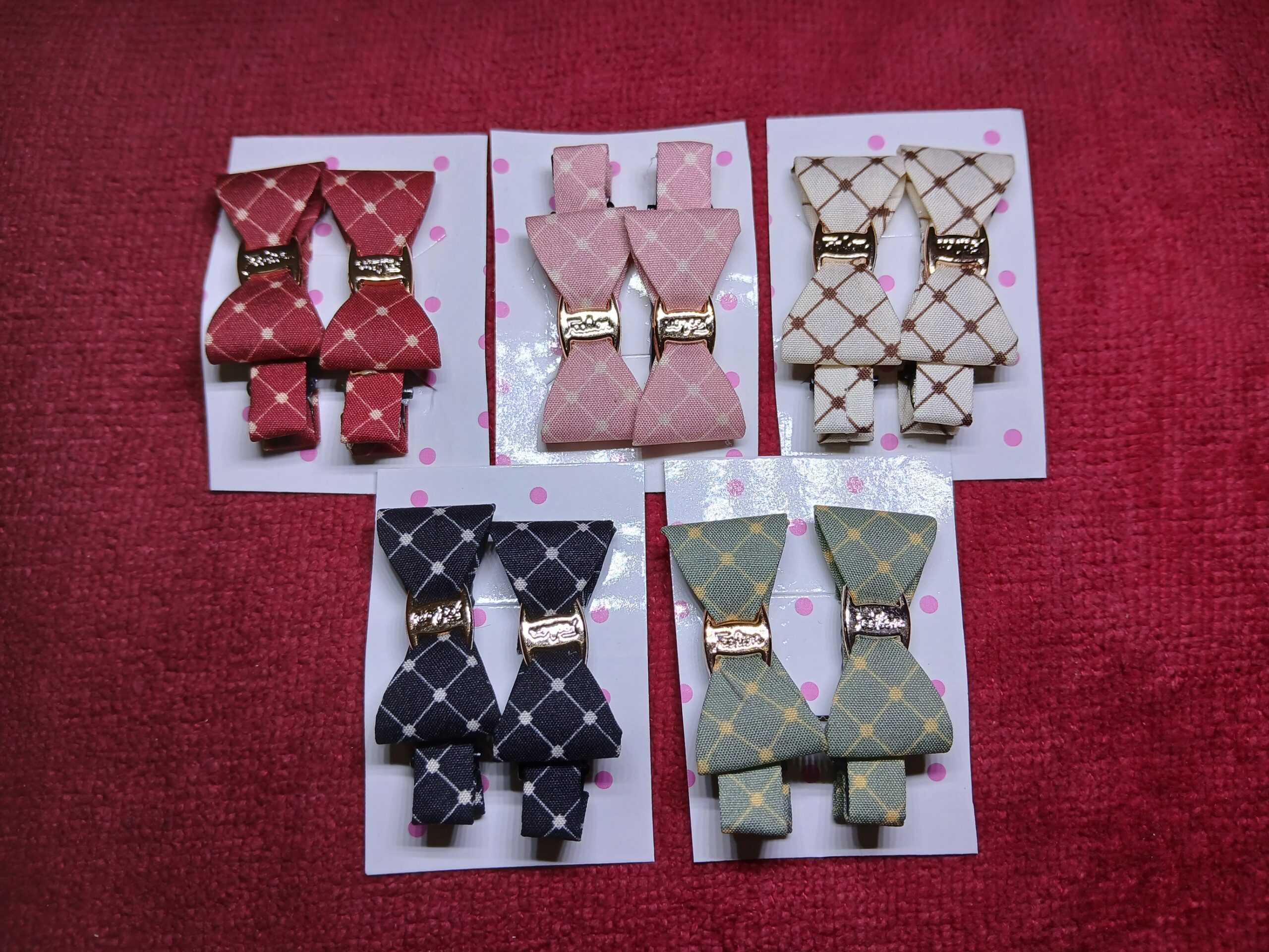 Bow Shaped Alligator Hair Clips for Children | Set-1 | pack of 5 | - Image 3