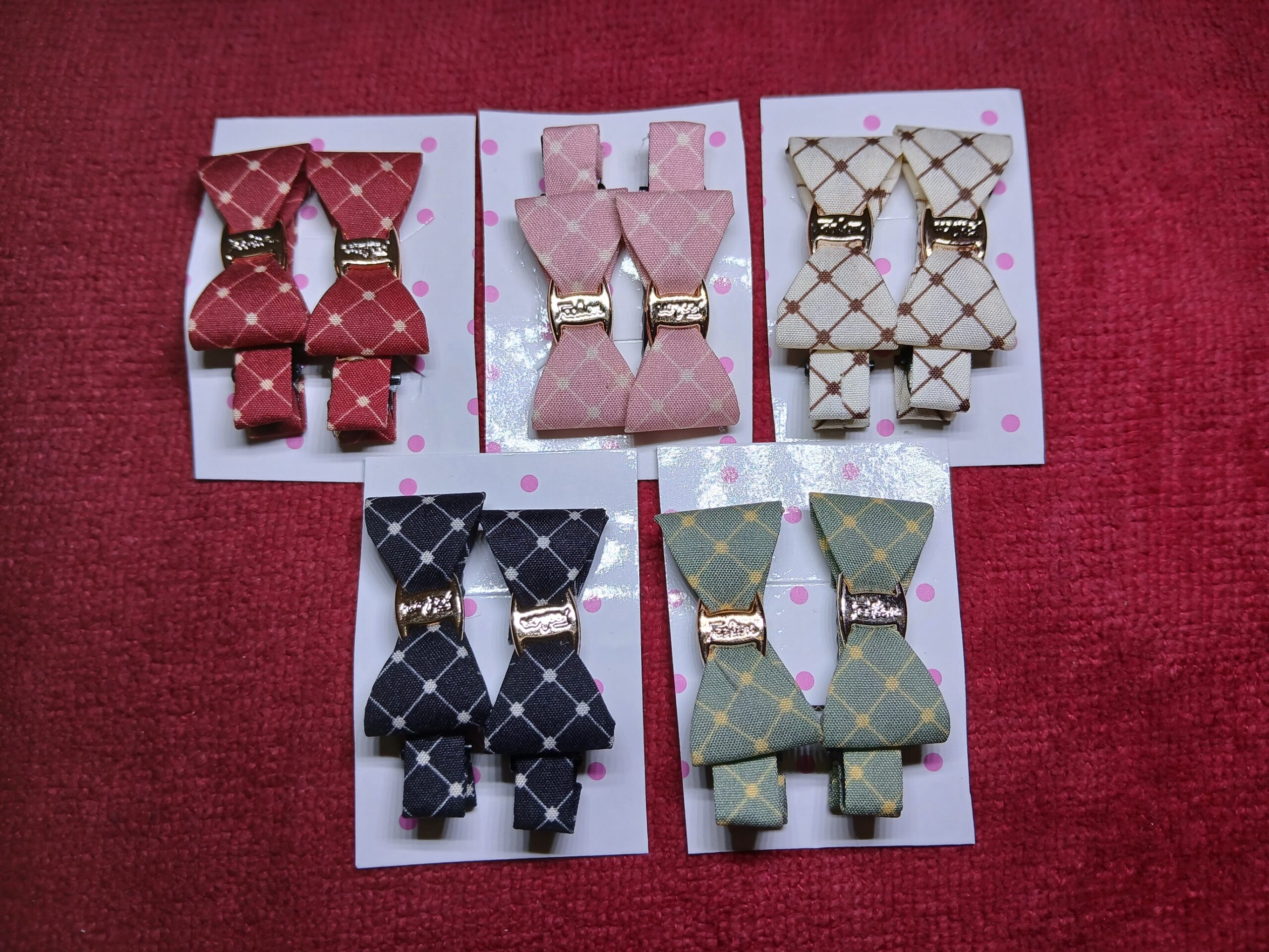 Bow Shaped Alligator Hair Clips for Children | Set-1 | pack of 5 | - Image 4